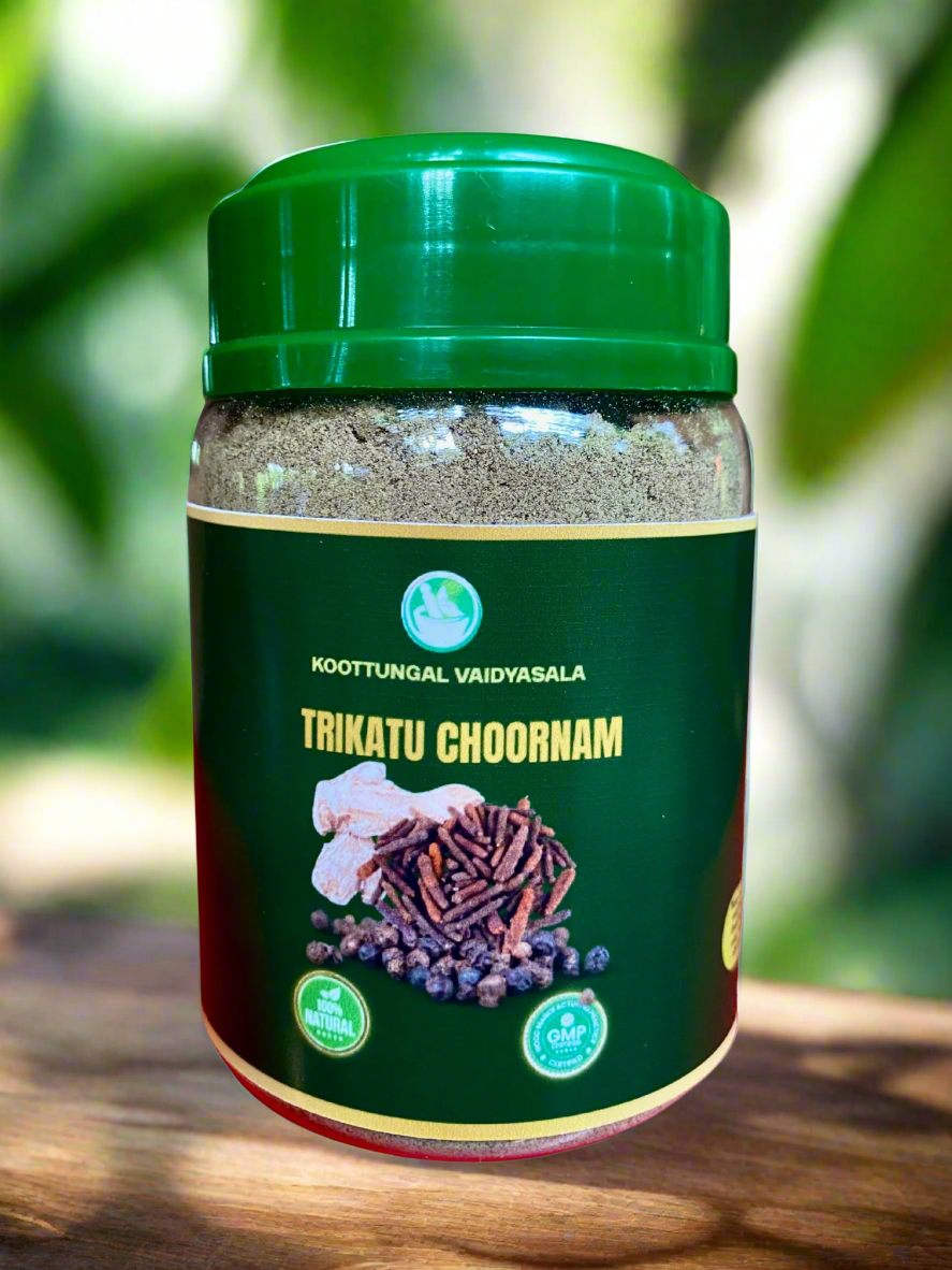 Trikadu Choornam - Traditional Ayurvedic Three Spice Powder for Digestive And Respiratory Health